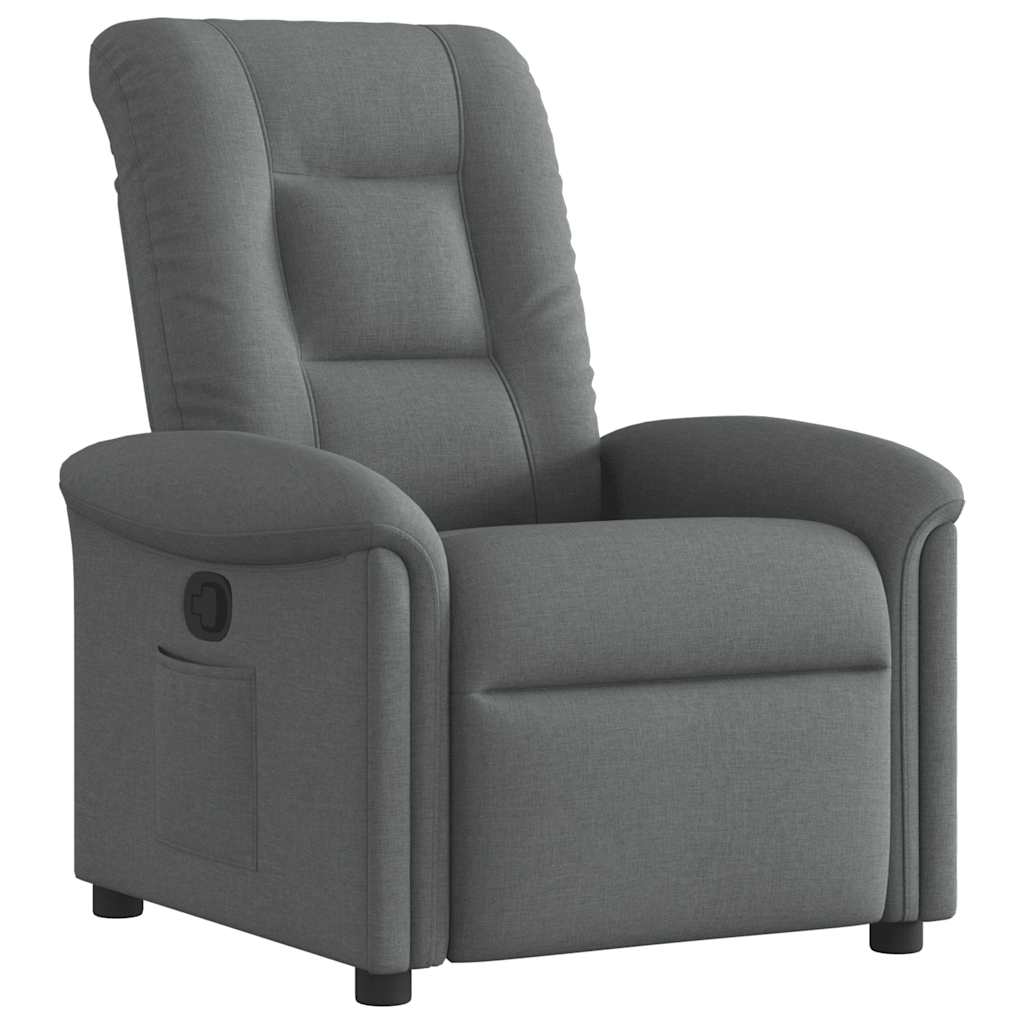 Relaxing Chair Dark Gray Fabric