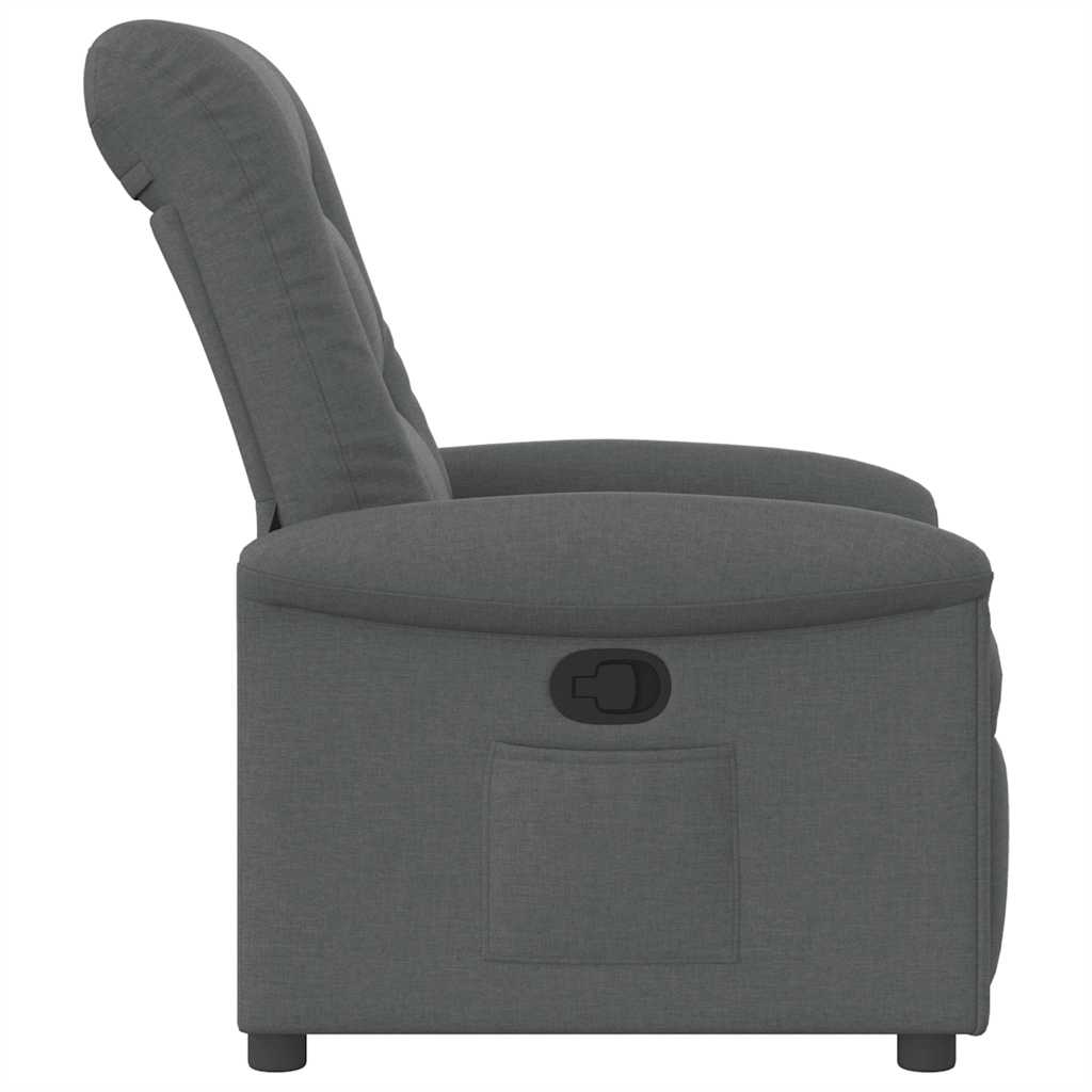 Relaxing Chair Dark Gray Fabric