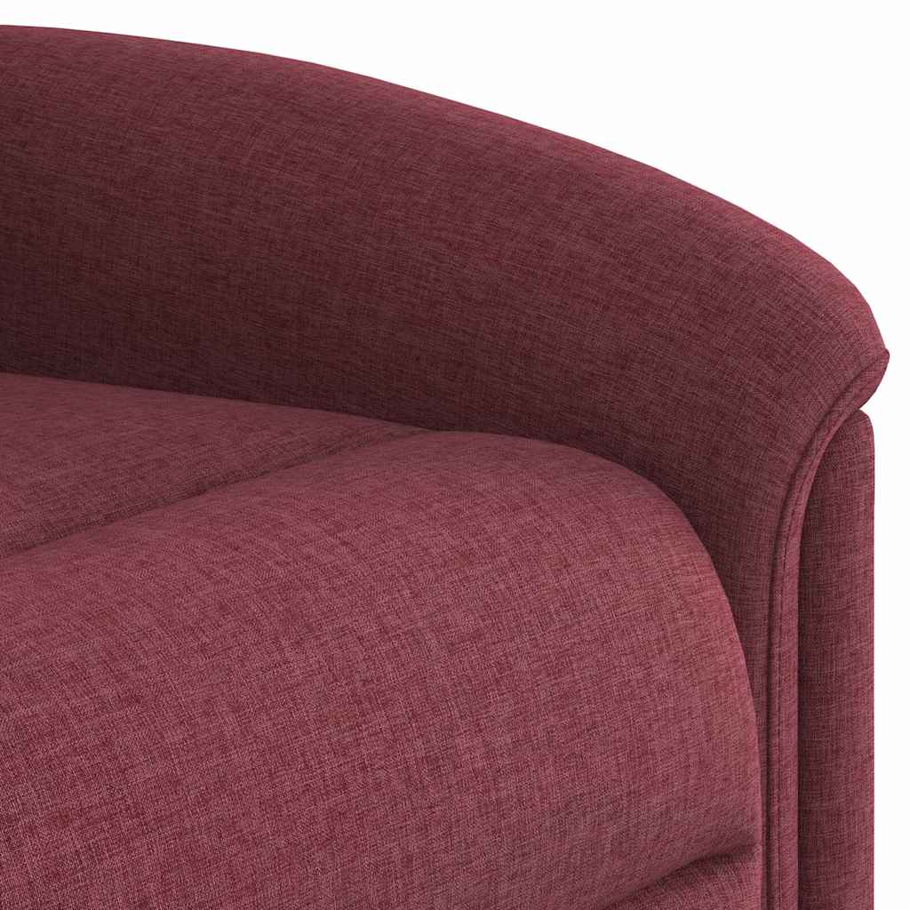Relaxing chair wine red fabric