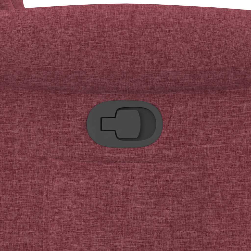 Relaxing chair wine red fabric