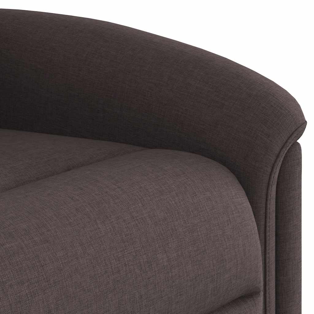 Relaxing Chair Dark Brown Fabric