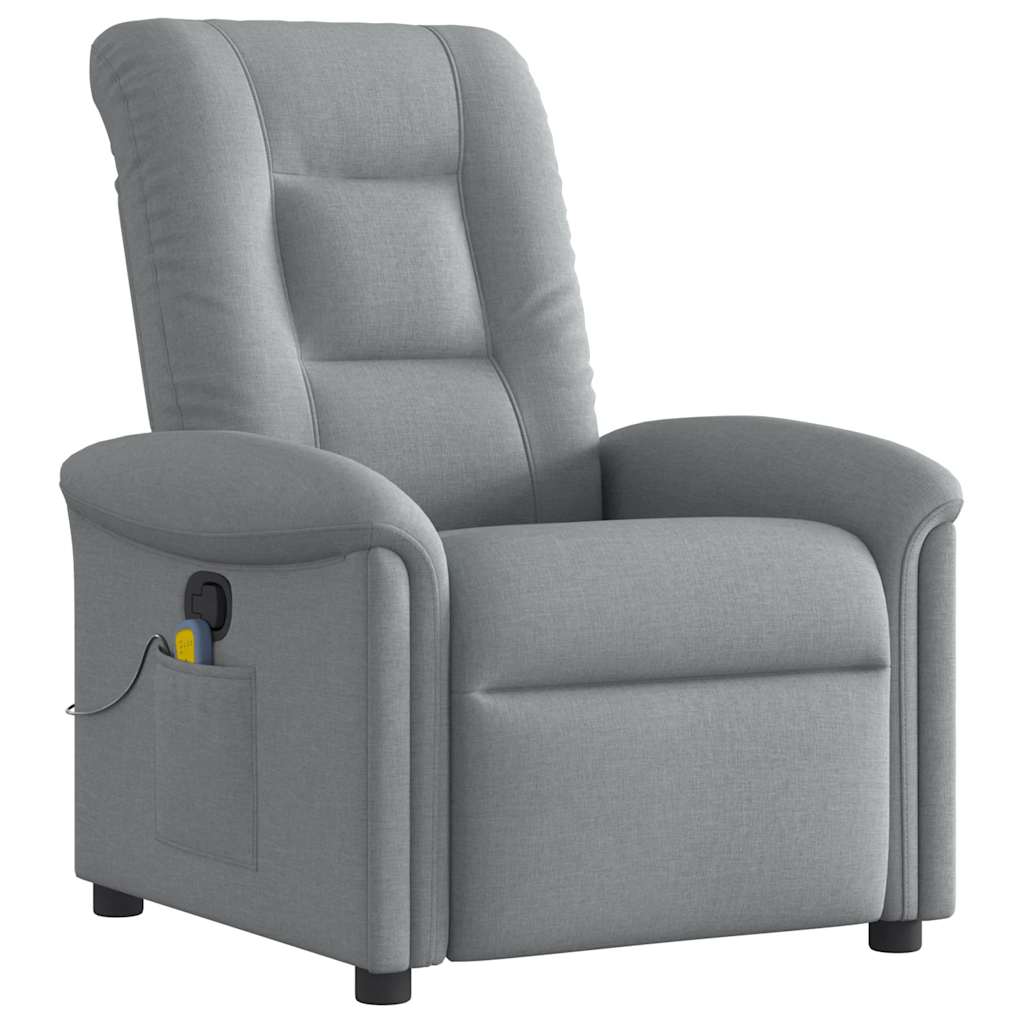 massage chair light gray fabric