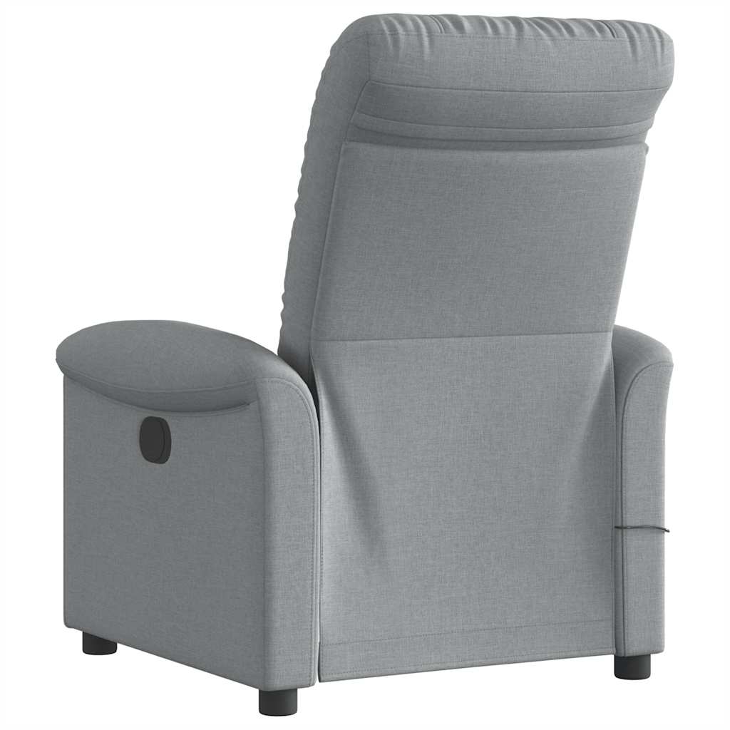 massage chair light gray fabric