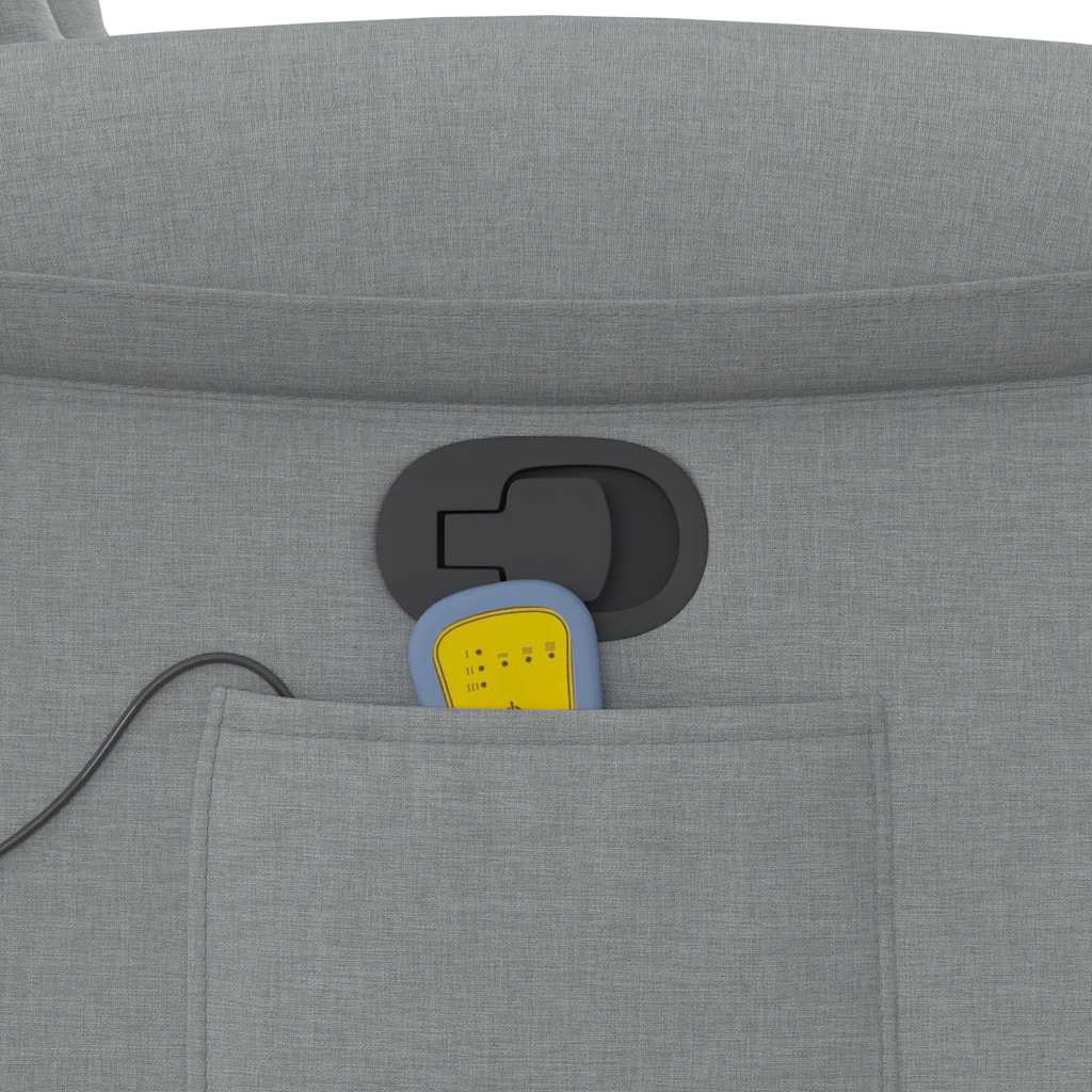 massage chair light gray fabric