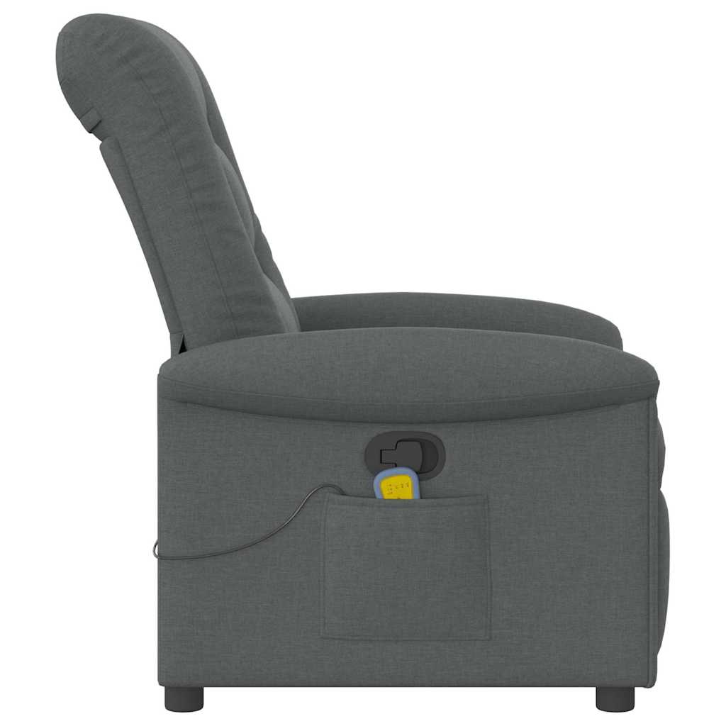 Massage Chair Dark Gray Fabric