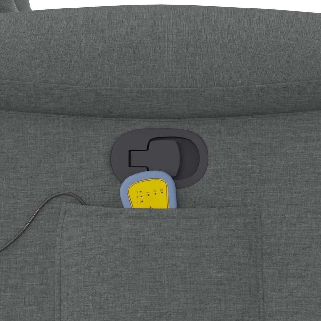Massage Chair Dark Gray Fabric