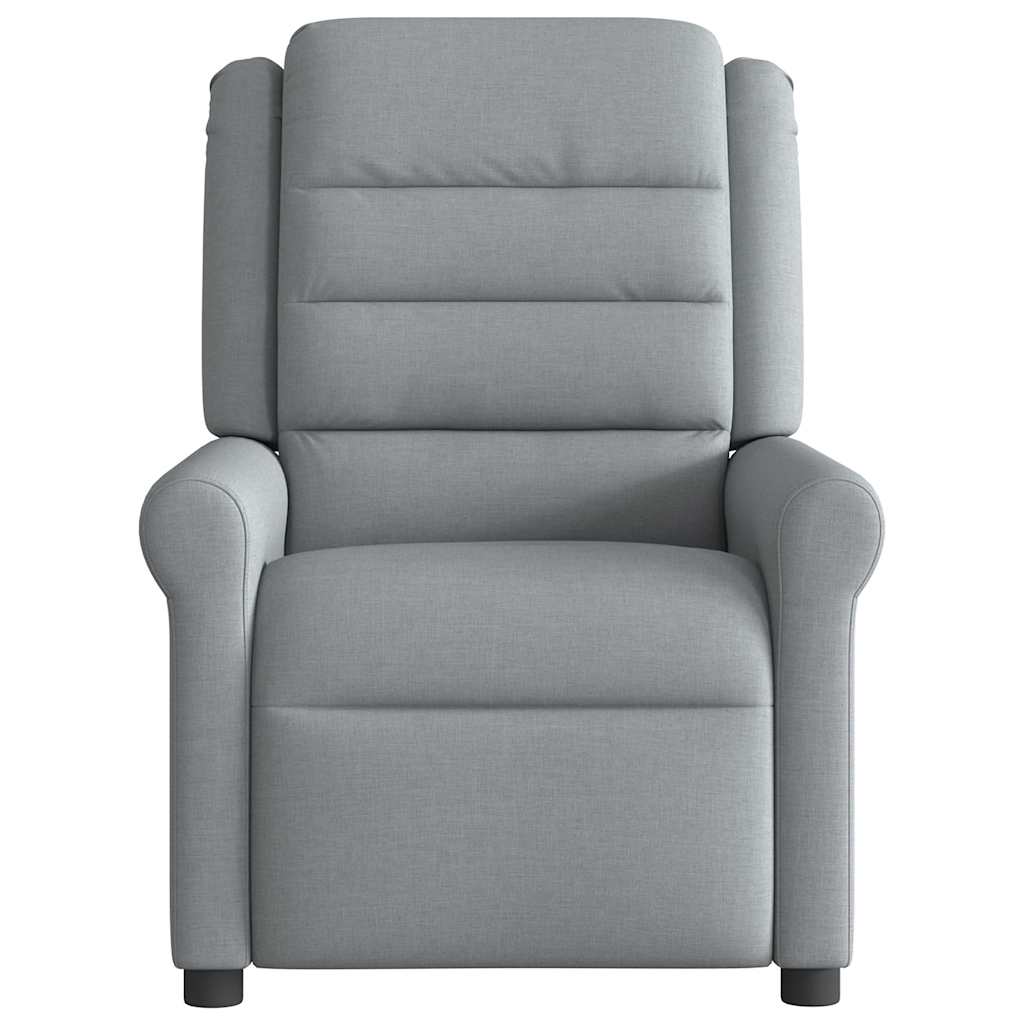 Relaxing Chair Light Gray Fabric