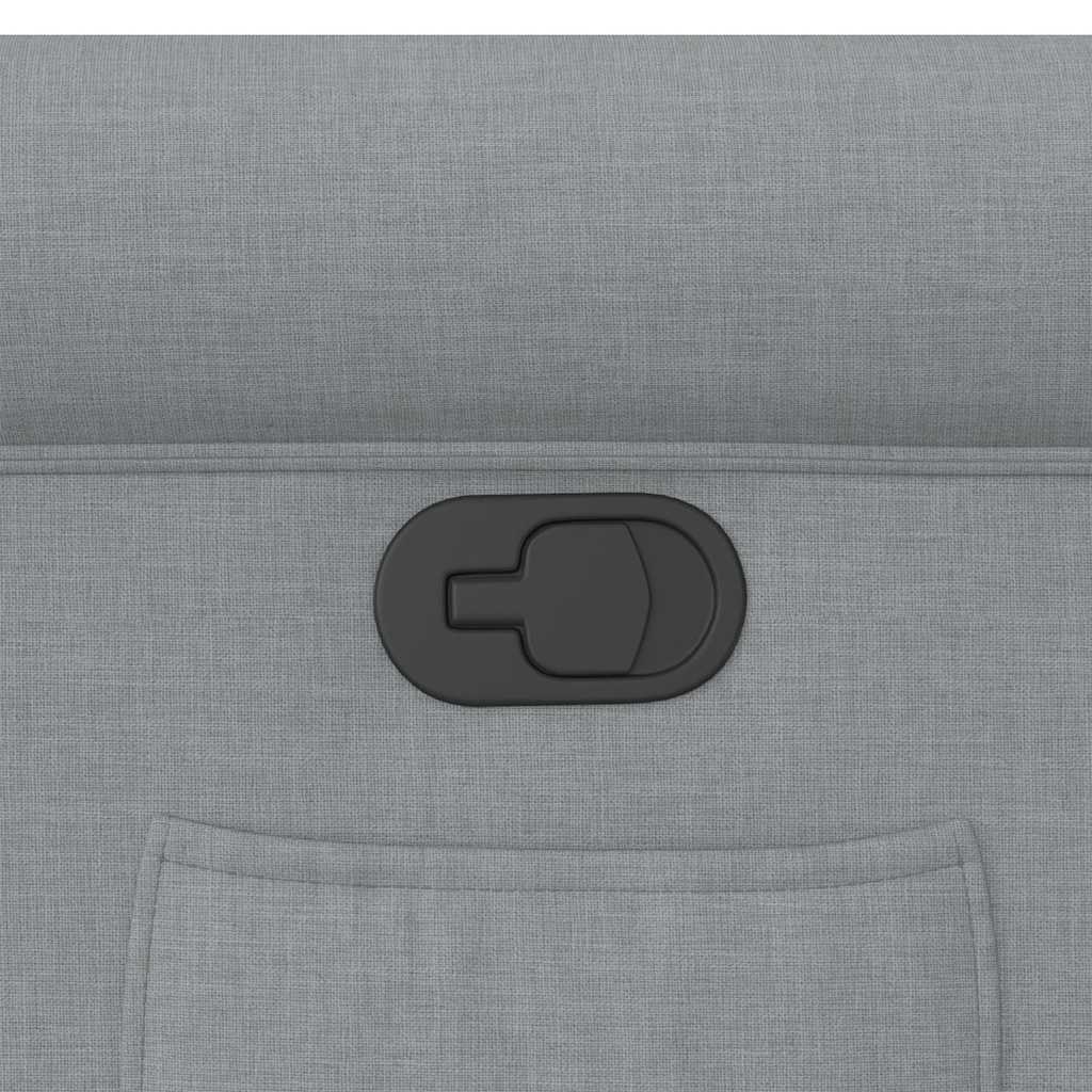 Relaxing Chair Light Gray Fabric