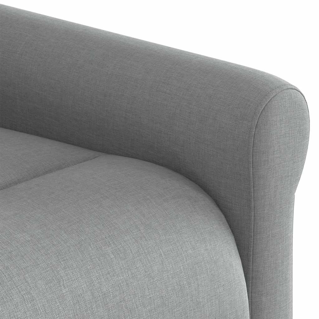 Relaxing Chair Light Gray Fabric