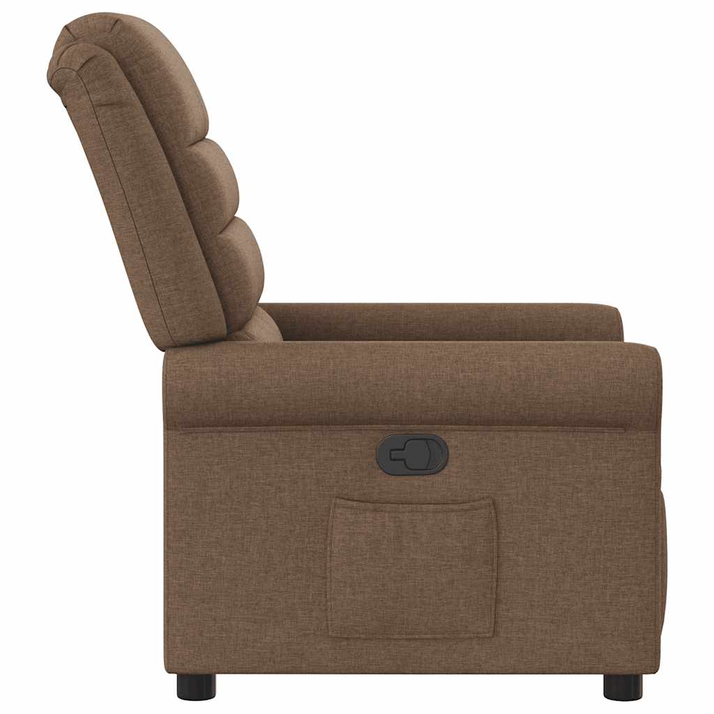Relaxsessel Braun Stoff