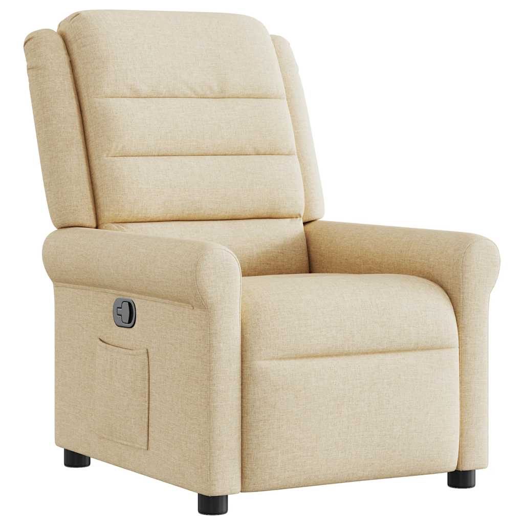 Relaxsessel Creme Stoff