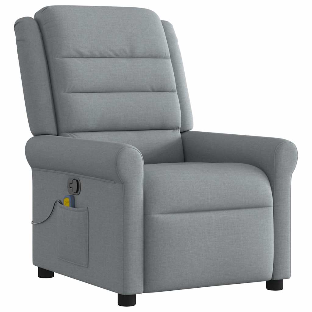 massage chair light gray fabric