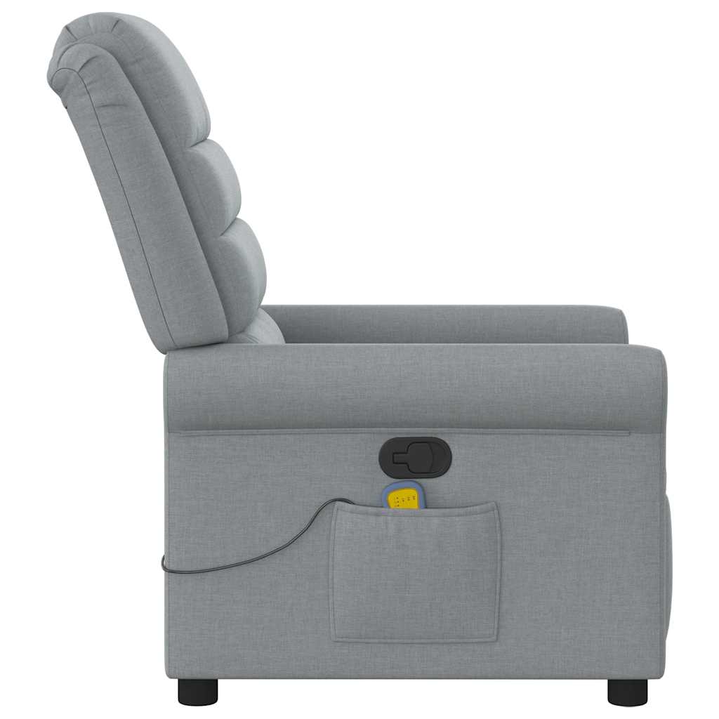 massage chair light gray fabric