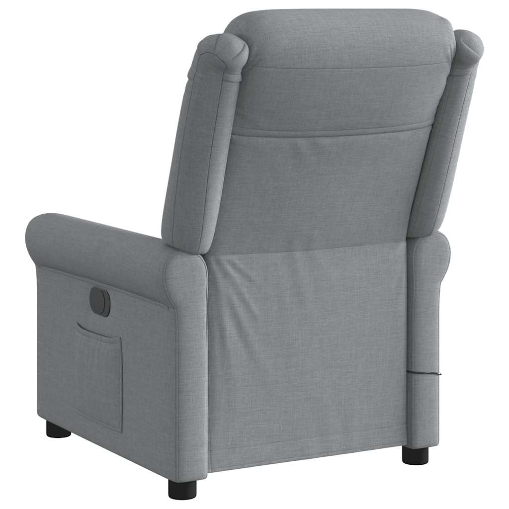 massage chair light gray fabric