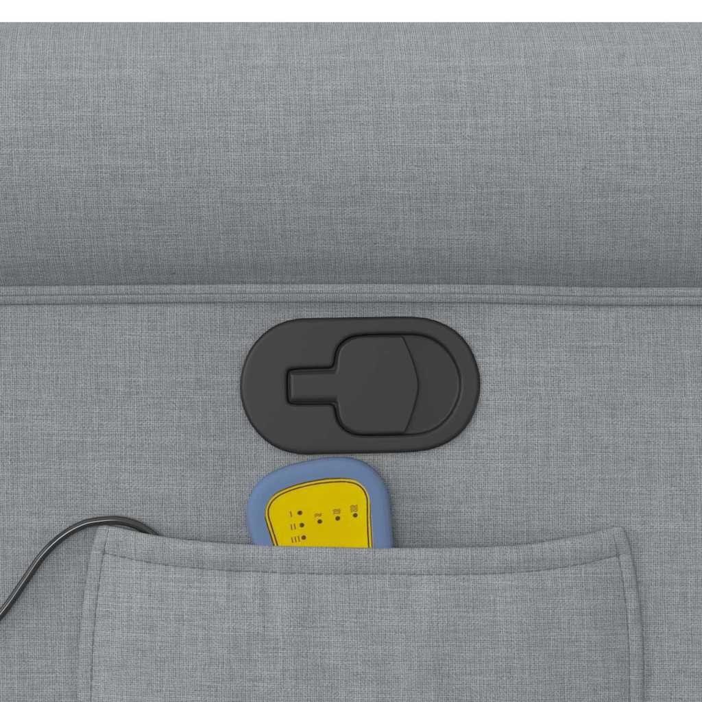 massage chair light gray fabric