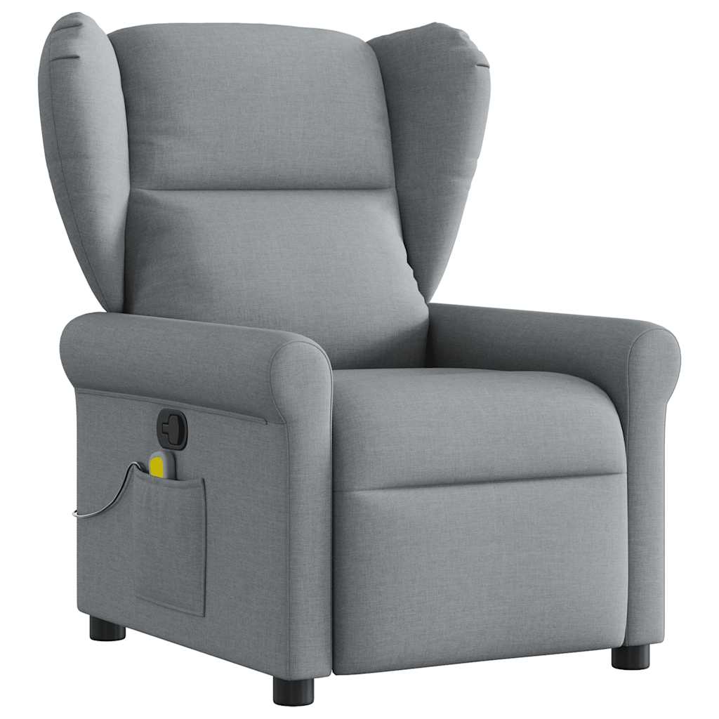 massage chair light gray fabric