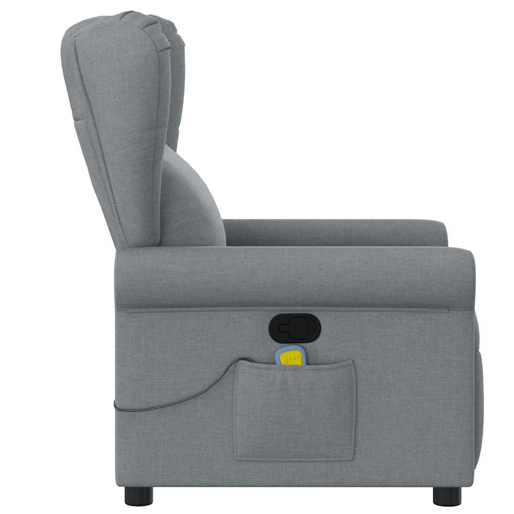 massage chair light gray fabric