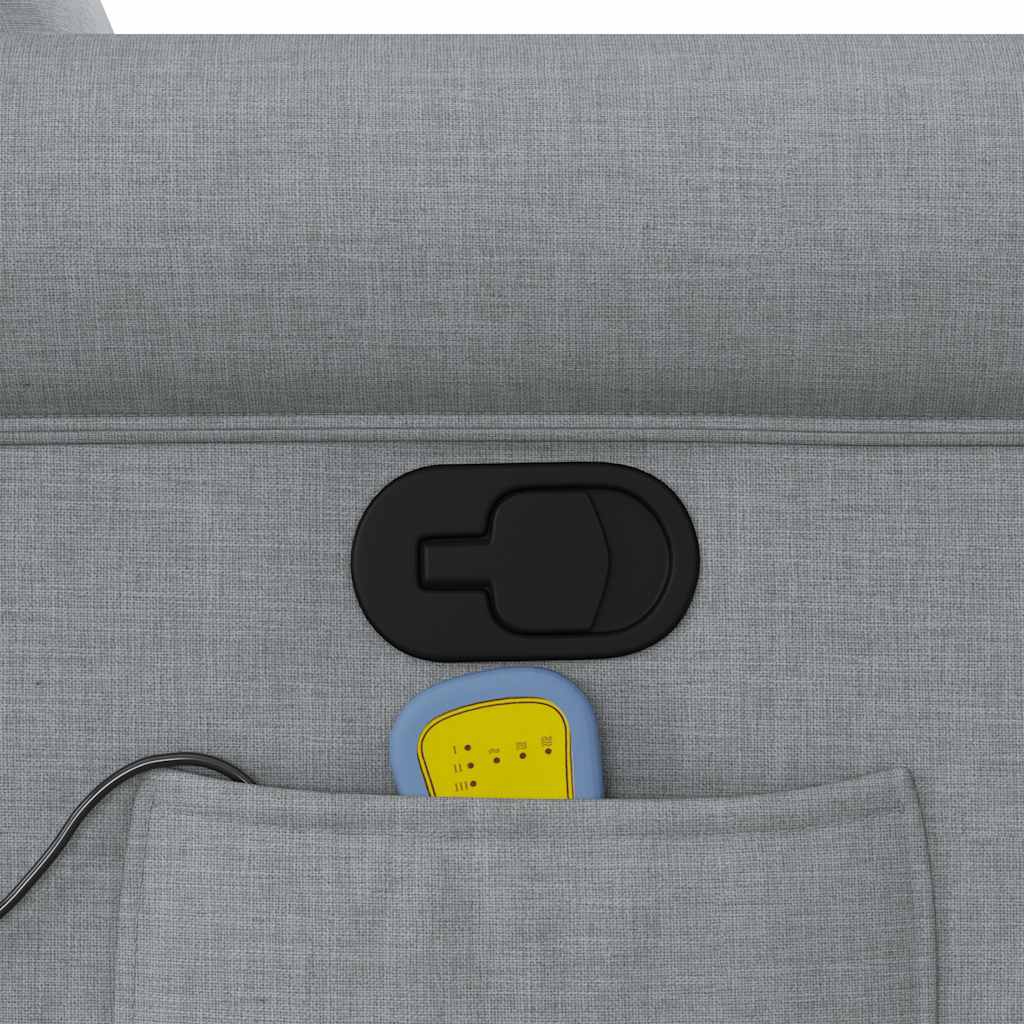 massage chair light gray fabric