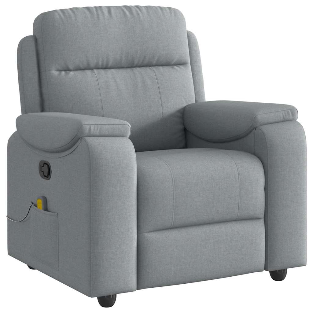 massage chair light gray fabric