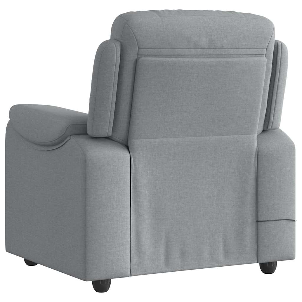 massage chair light gray fabric