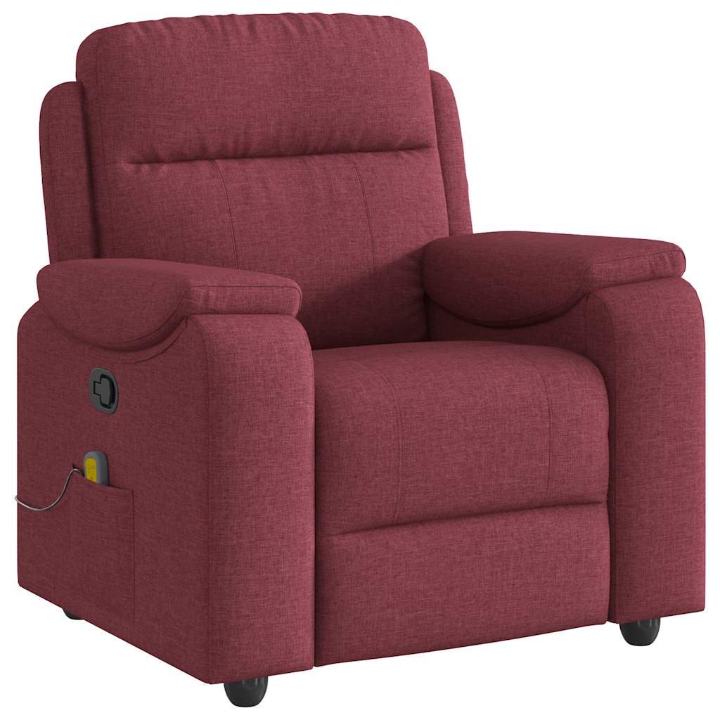 massage chair wine red fabric
