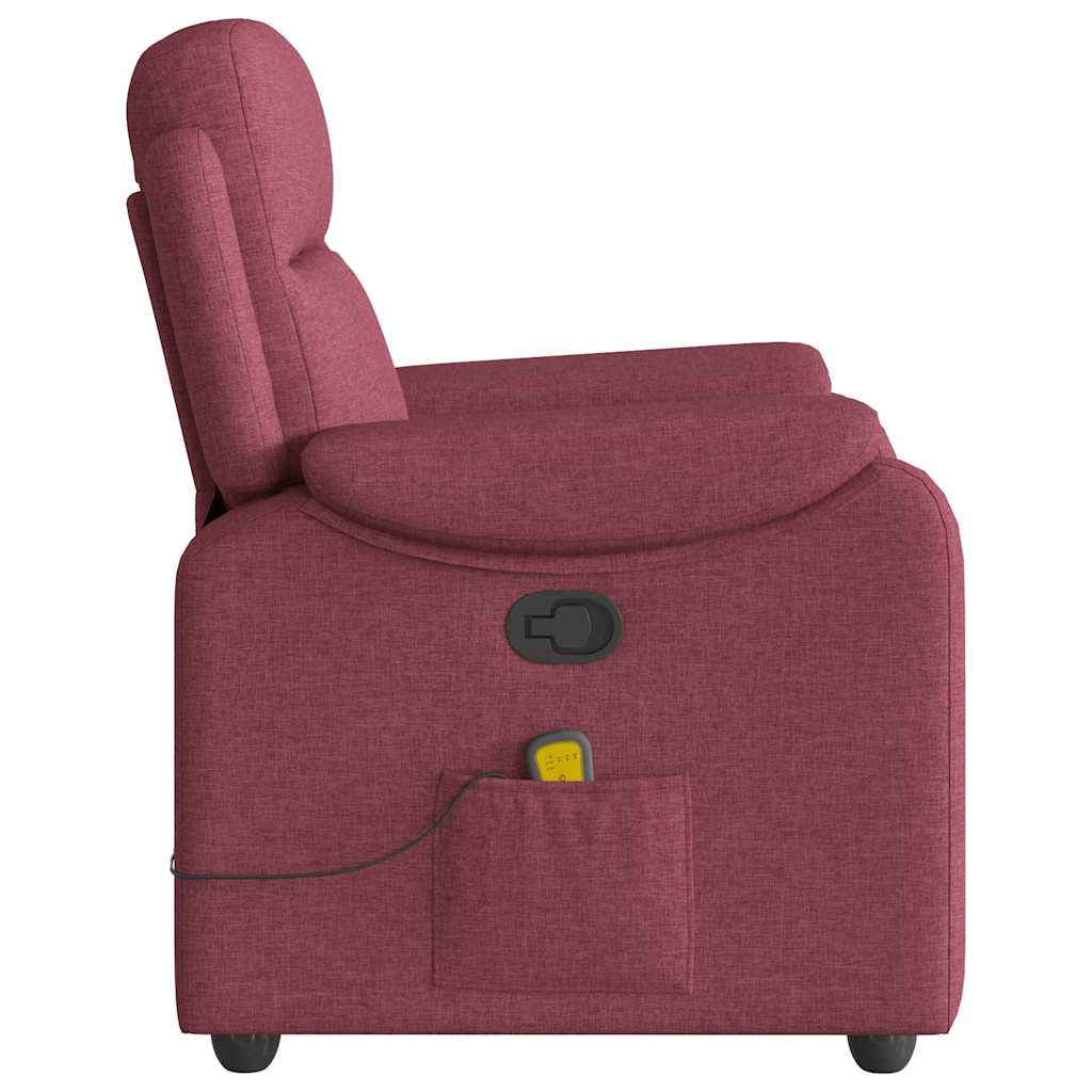 massage chair wine red fabric