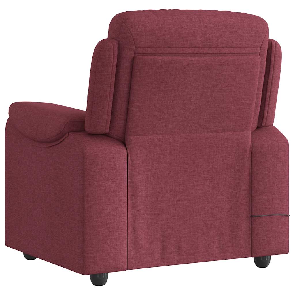 massage chair wine red fabric