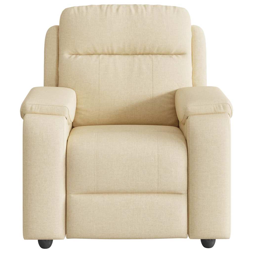 Massagesessel Creme Stoff