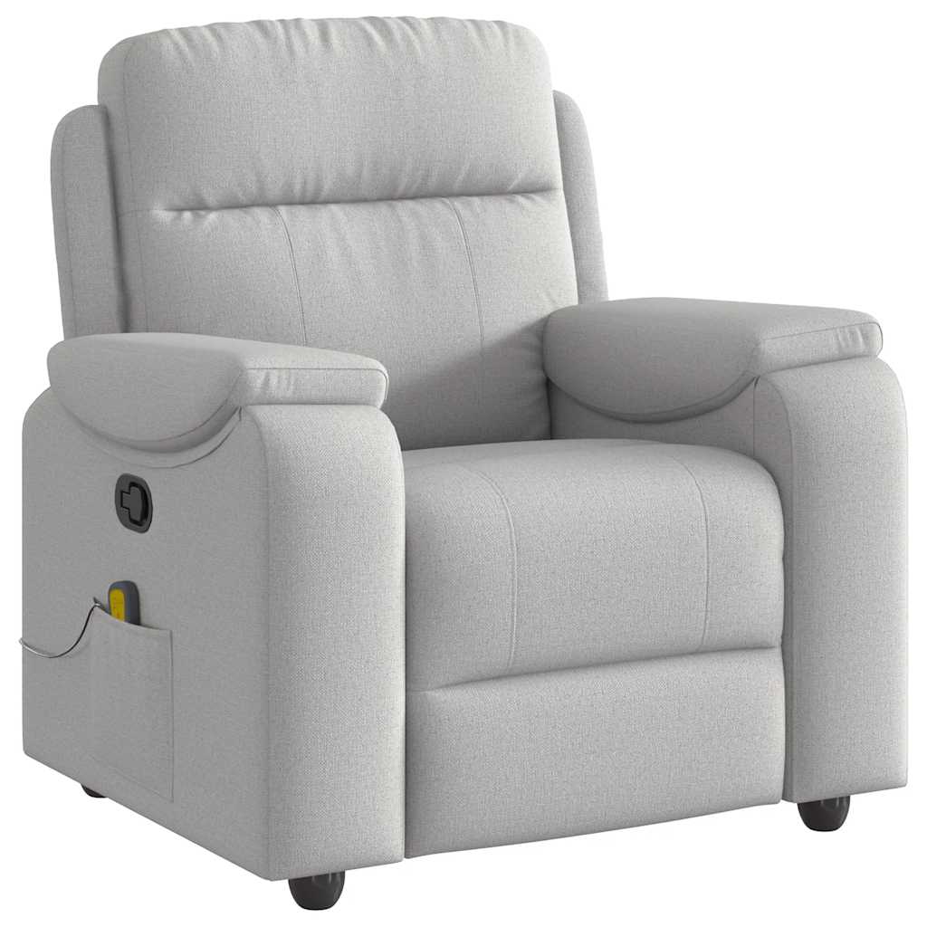 massage chair cloud gray fabric
