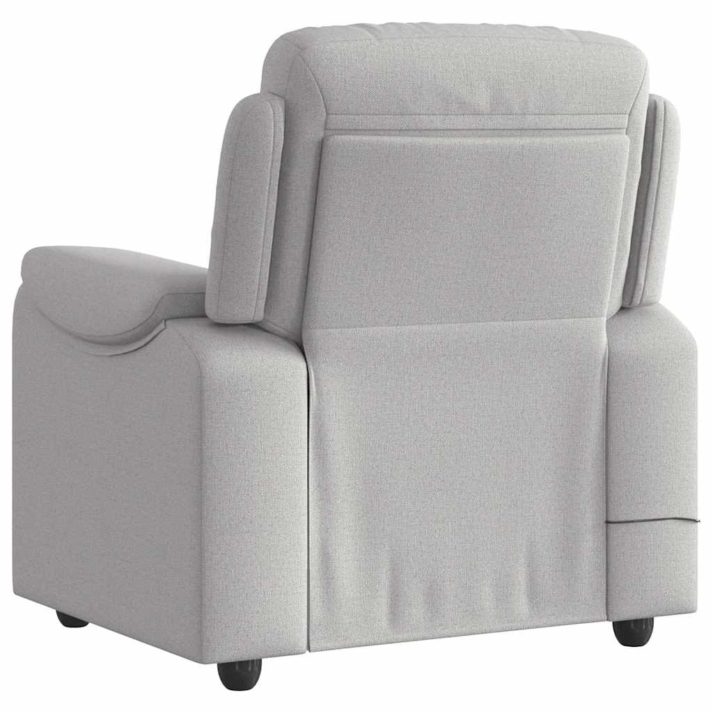 massage chair cloud gray fabric