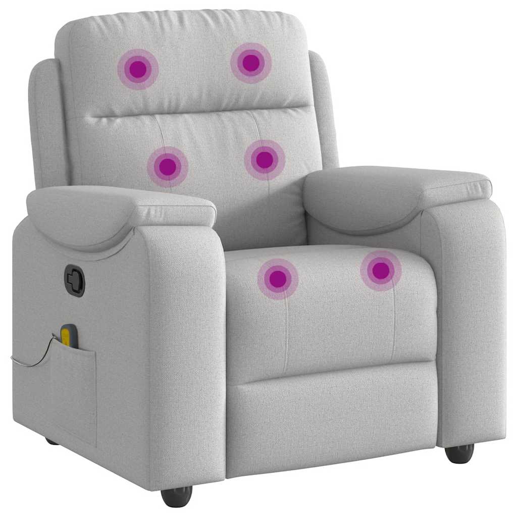 massage chair cloud gray fabric