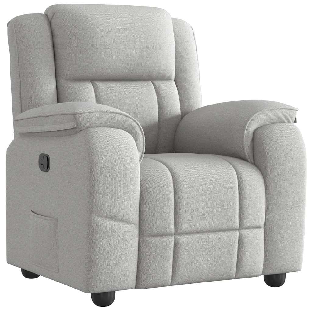 Relaxing chair cloud gray fabric