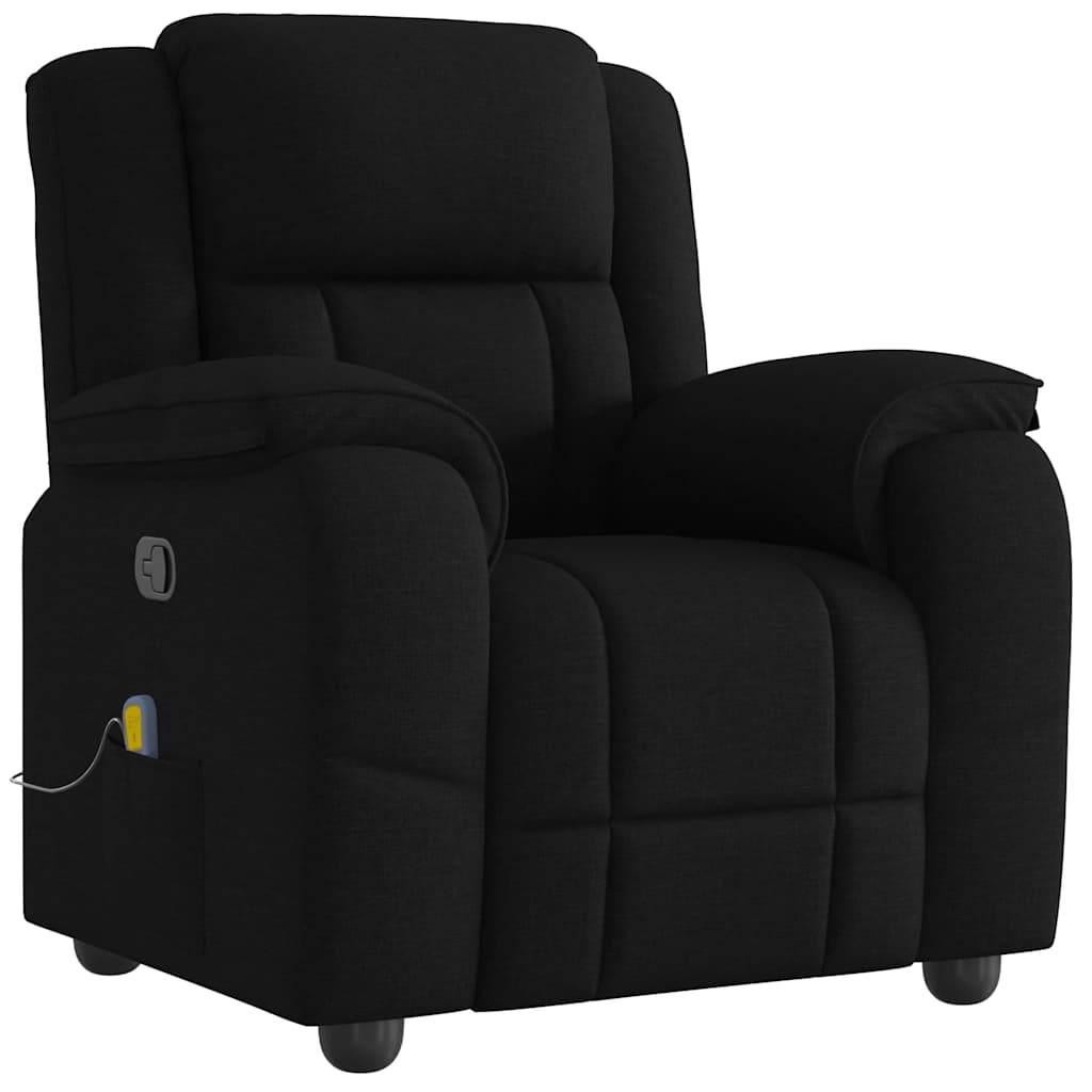 Massage Chair Black Fabric