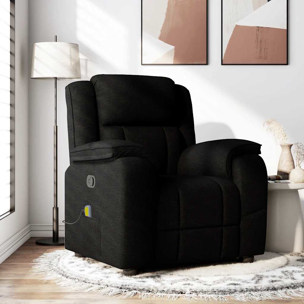 Massage Chair Black Fabric