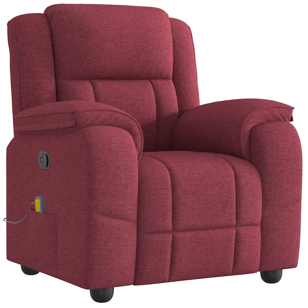 massage chair wine red fabric