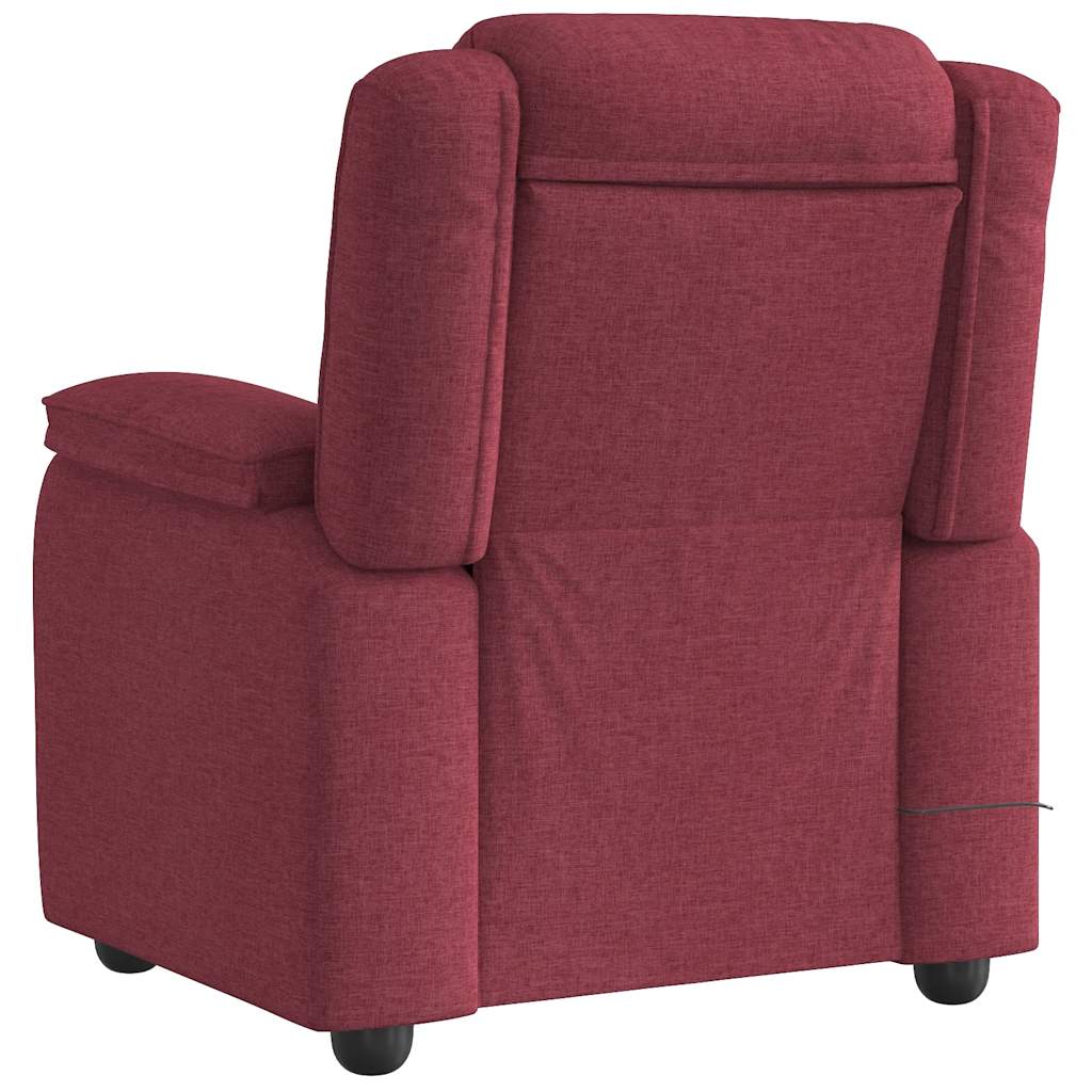 massage chair wine red fabric