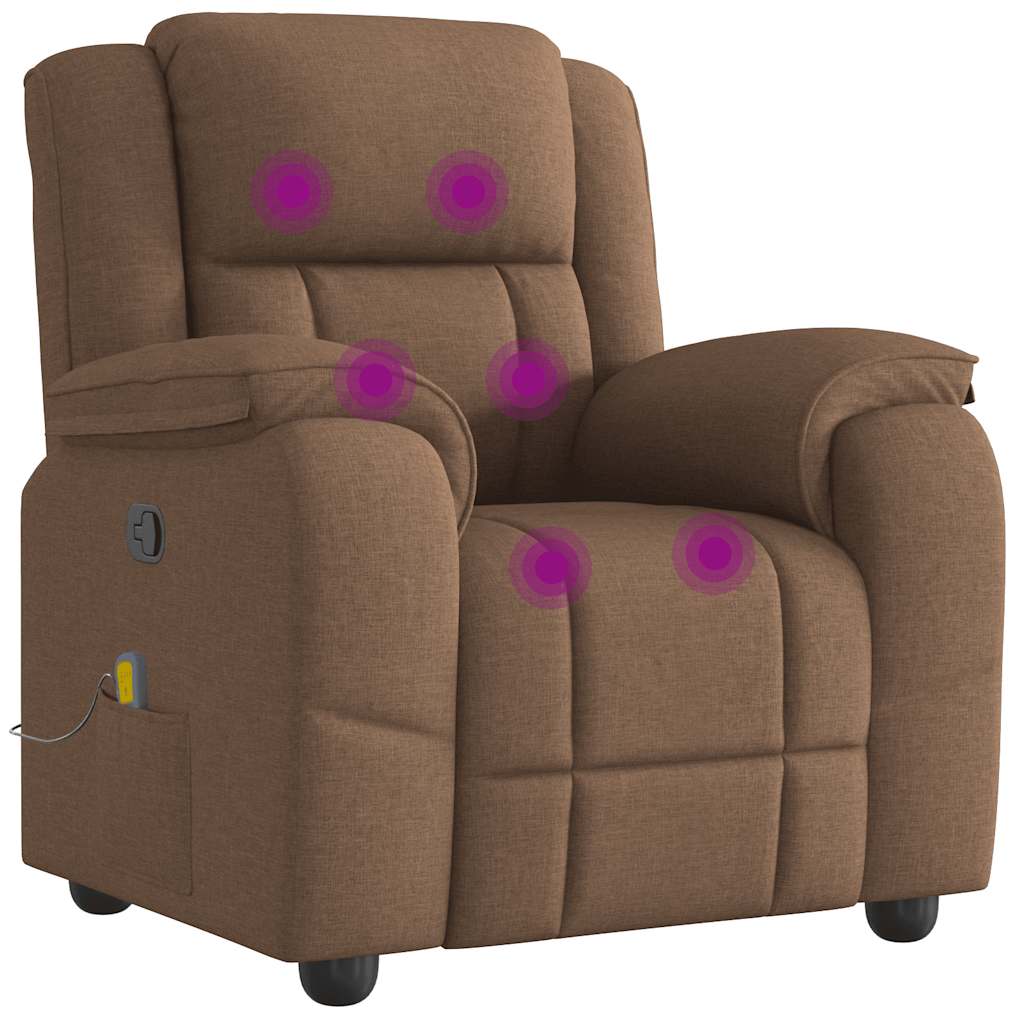 massage chair brown fabric