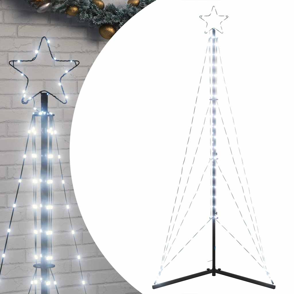LED Christmas tree 363 LEDs cold white 182 cm