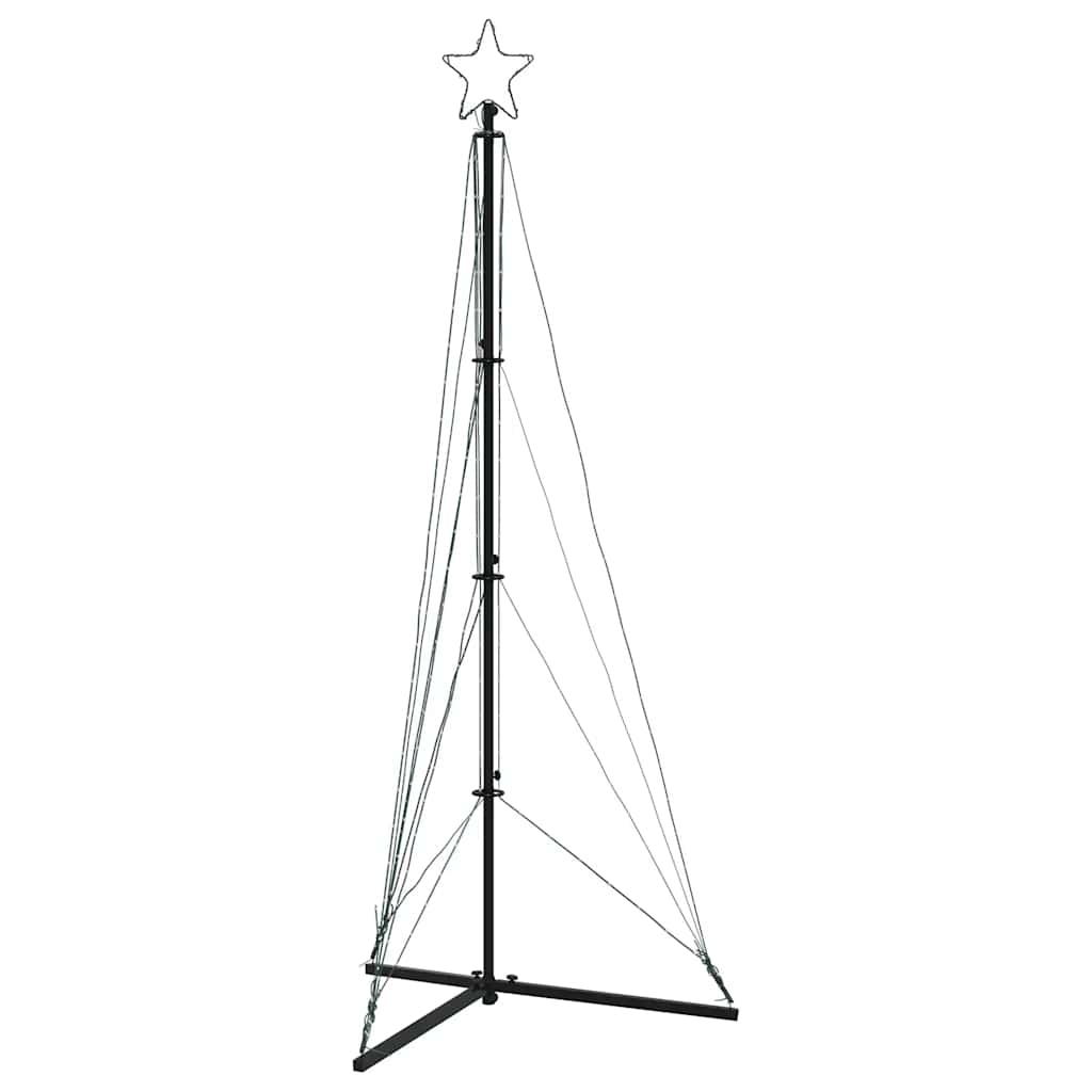 LED Christmas tree 363 LEDs cold white 182 cm
