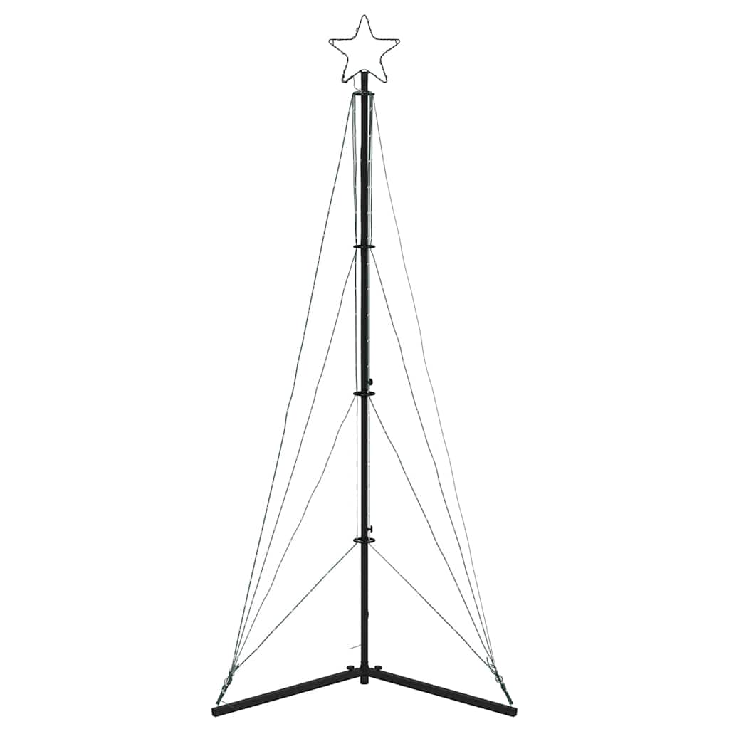 LED Christmas tree 363 LEDs cold white 182 cm