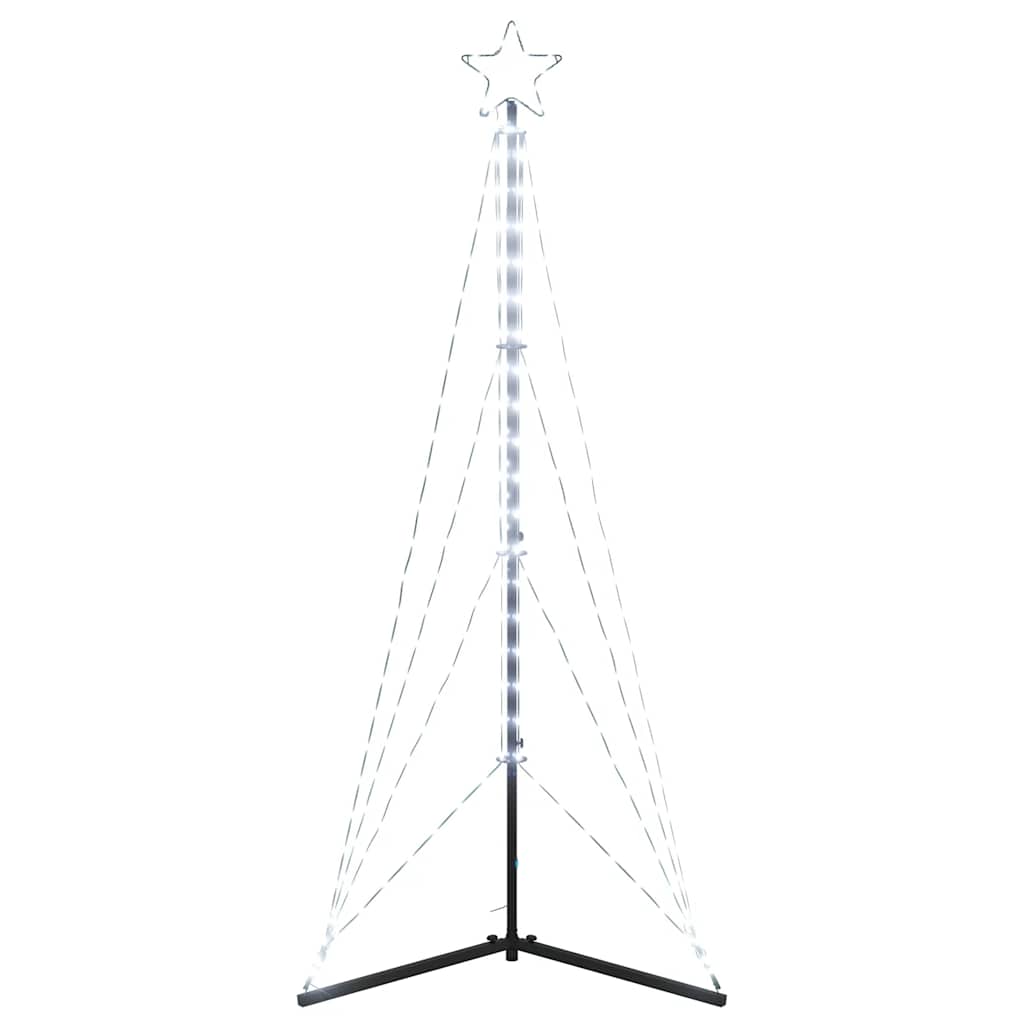 LED Christmas tree 363 LEDs cold white 182 cm