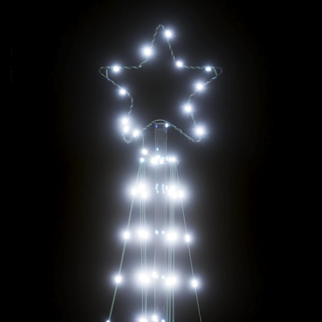LED Christmas tree 363 LEDs cold white 182 cm
