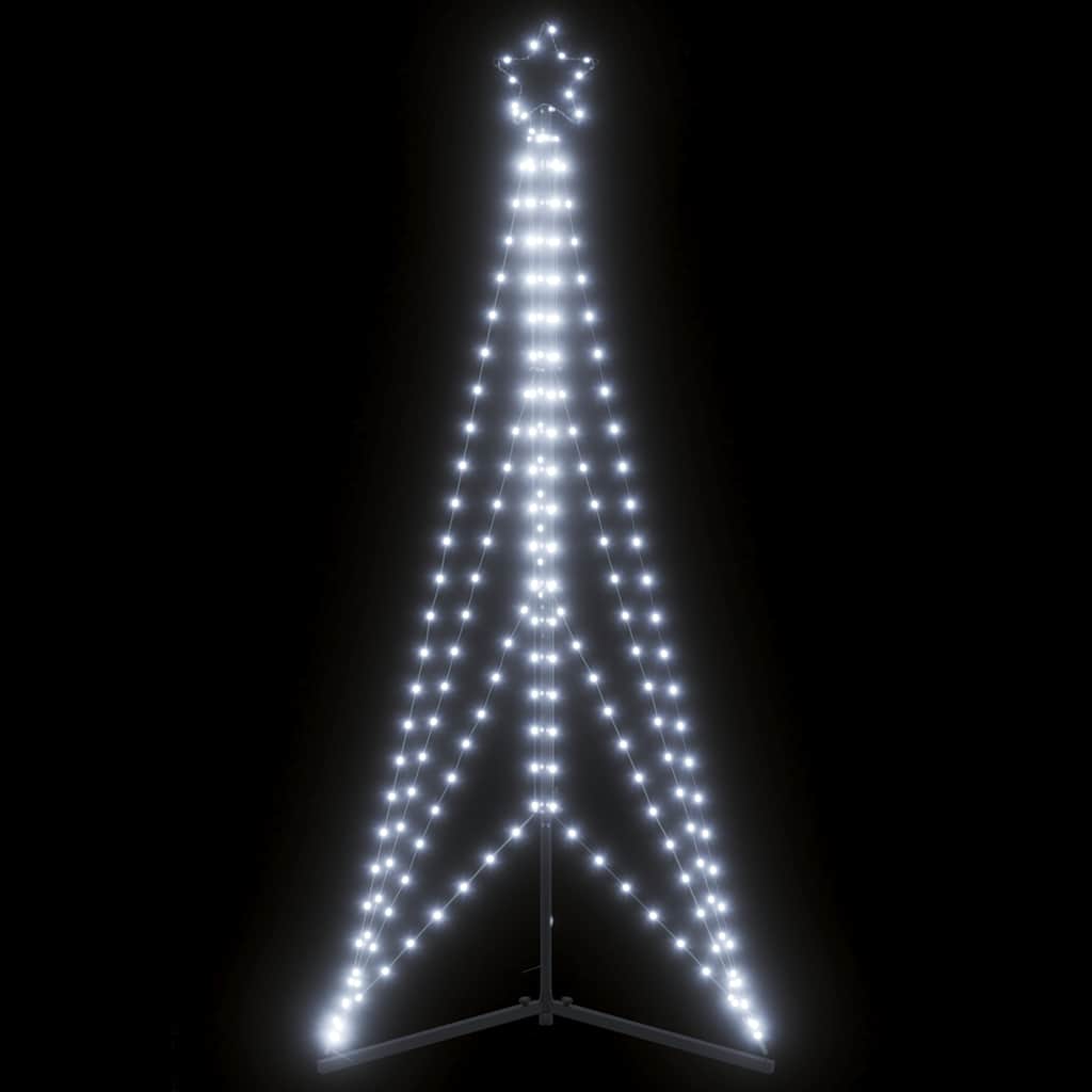 LED Christmas tree 363 LEDs cold white 182 cm
