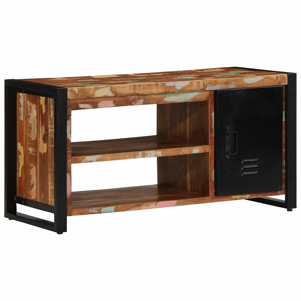 Schuhbank Mehrfarbig 100 x 40 x 50 cm Massivholz Altholz