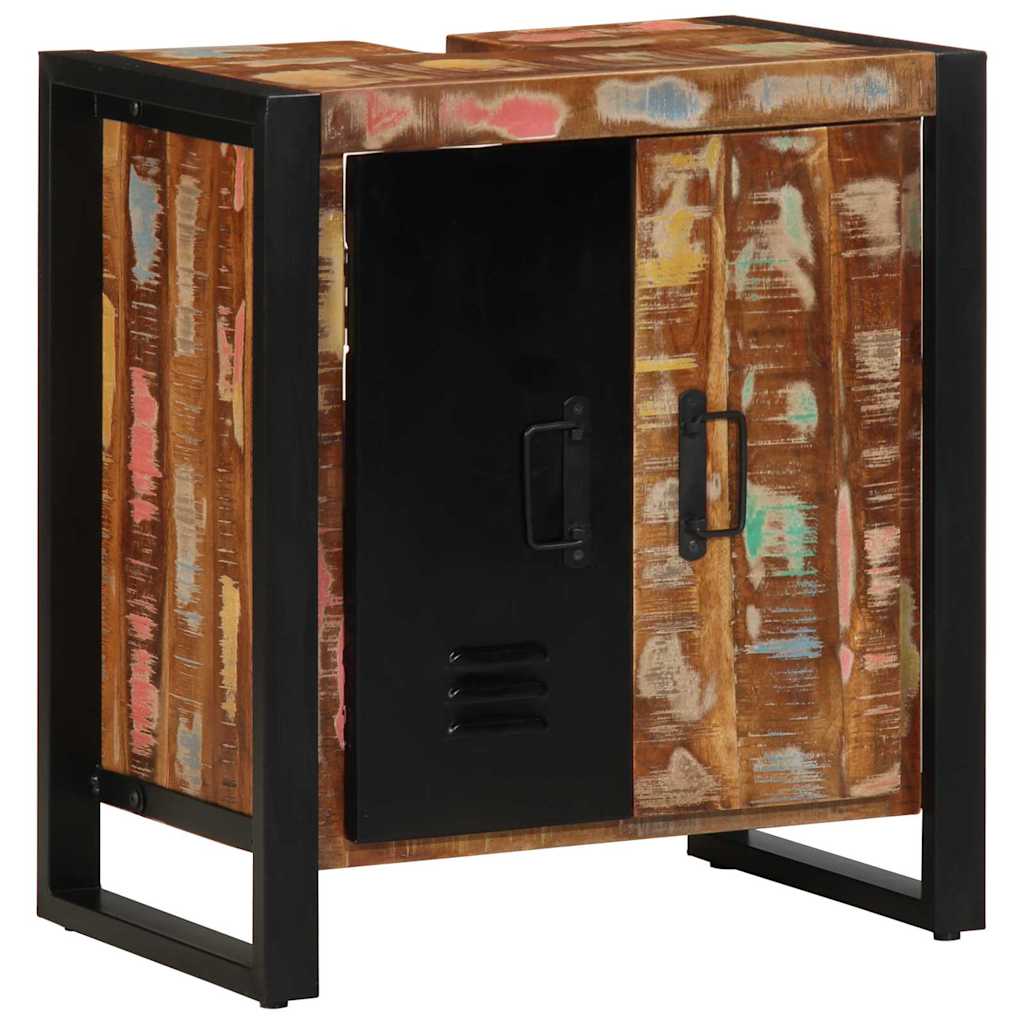Badezimmerschrank Braun 55 x 35 x 60 cm Massivholz Altholz