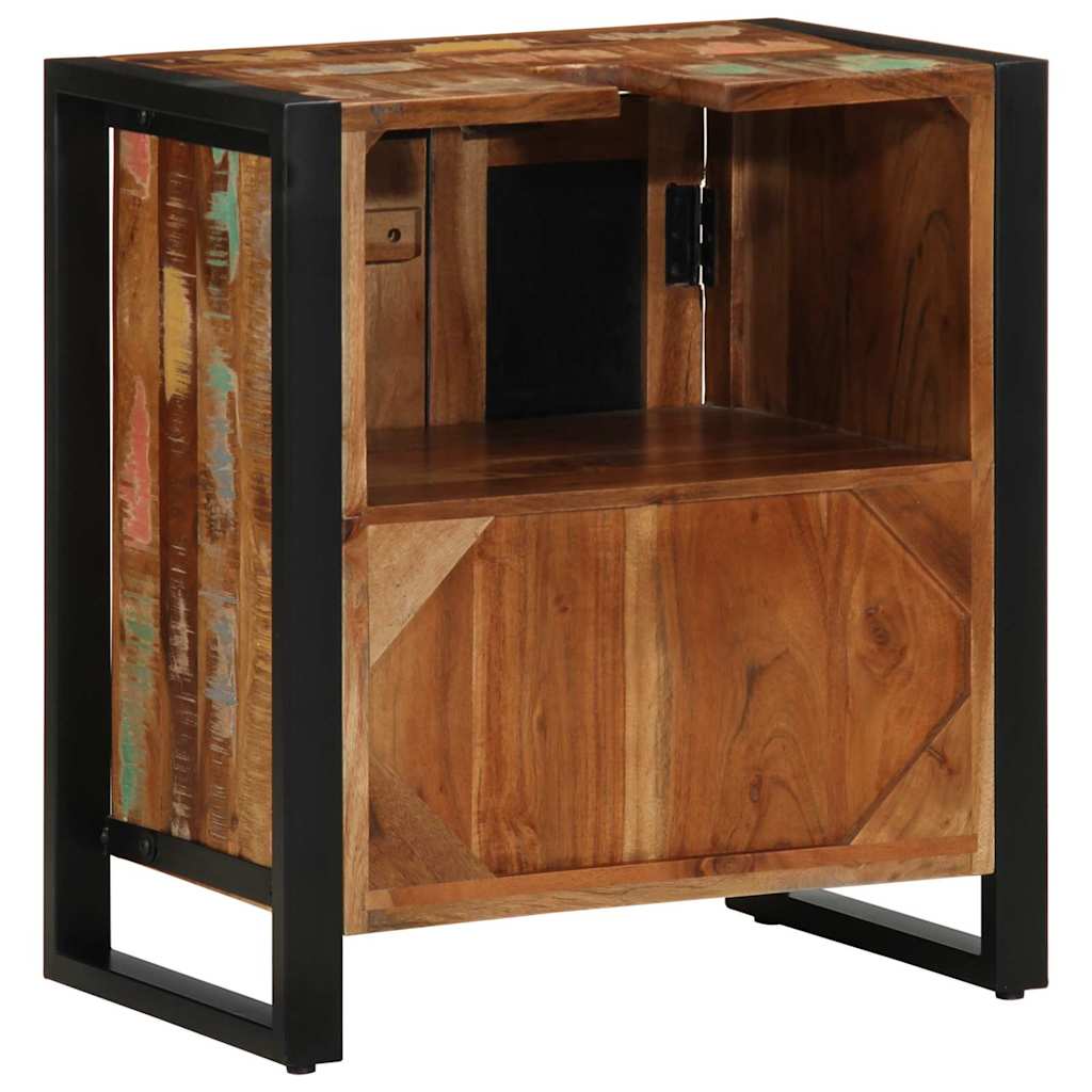 Badezimmerschrank Braun 55 x 35 x 60 cm Massivholz Altholz