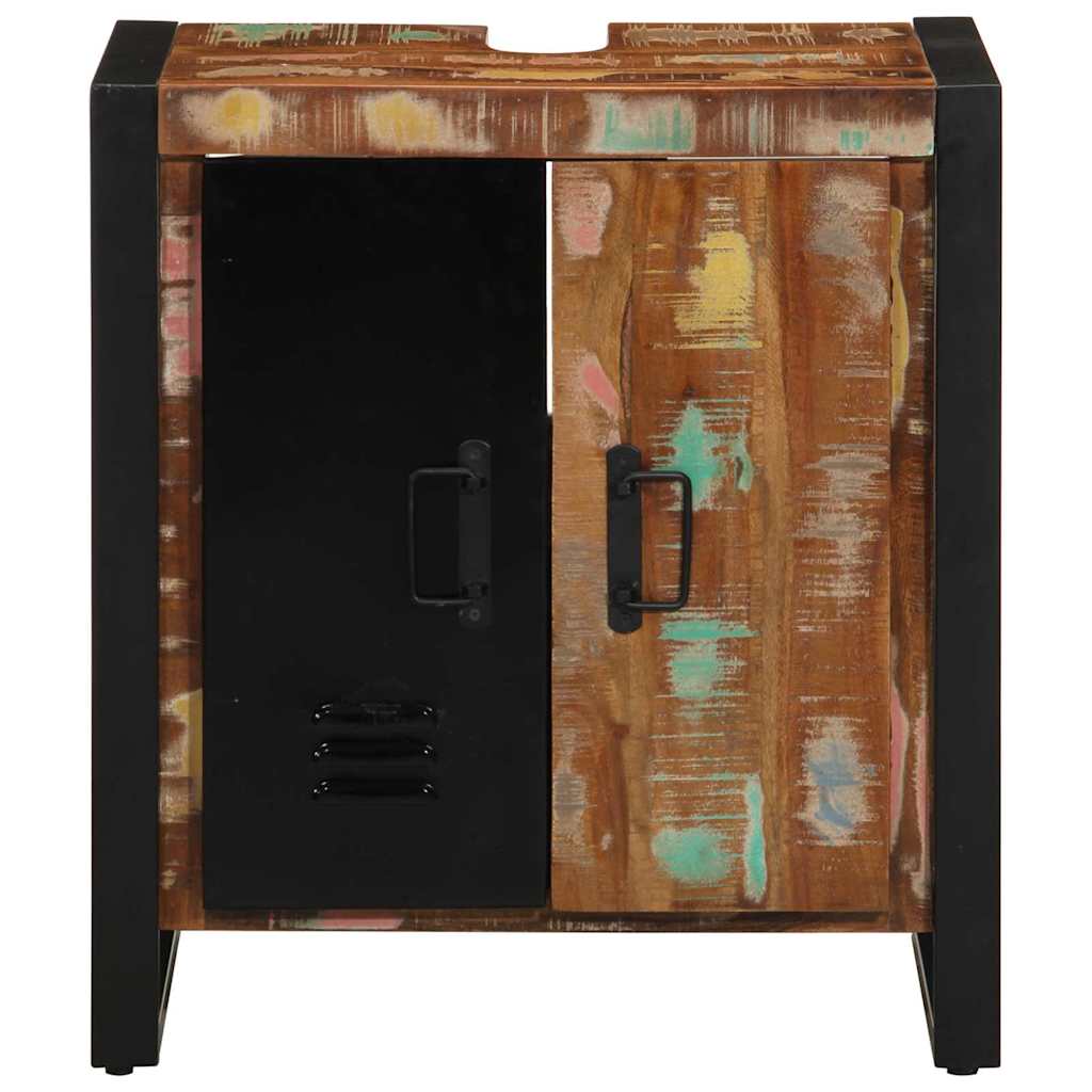 Badezimmerschrank Braun 55 x 35 x 60 cm Massivholz Altholz