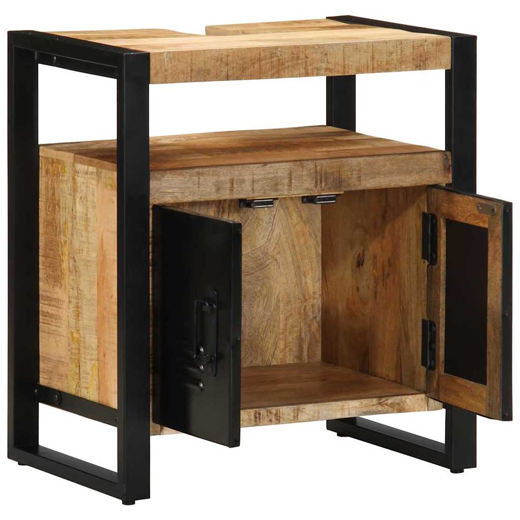 Badezimmer Schrank Braun 55 x 35 x 60 cm Massivholz Mango