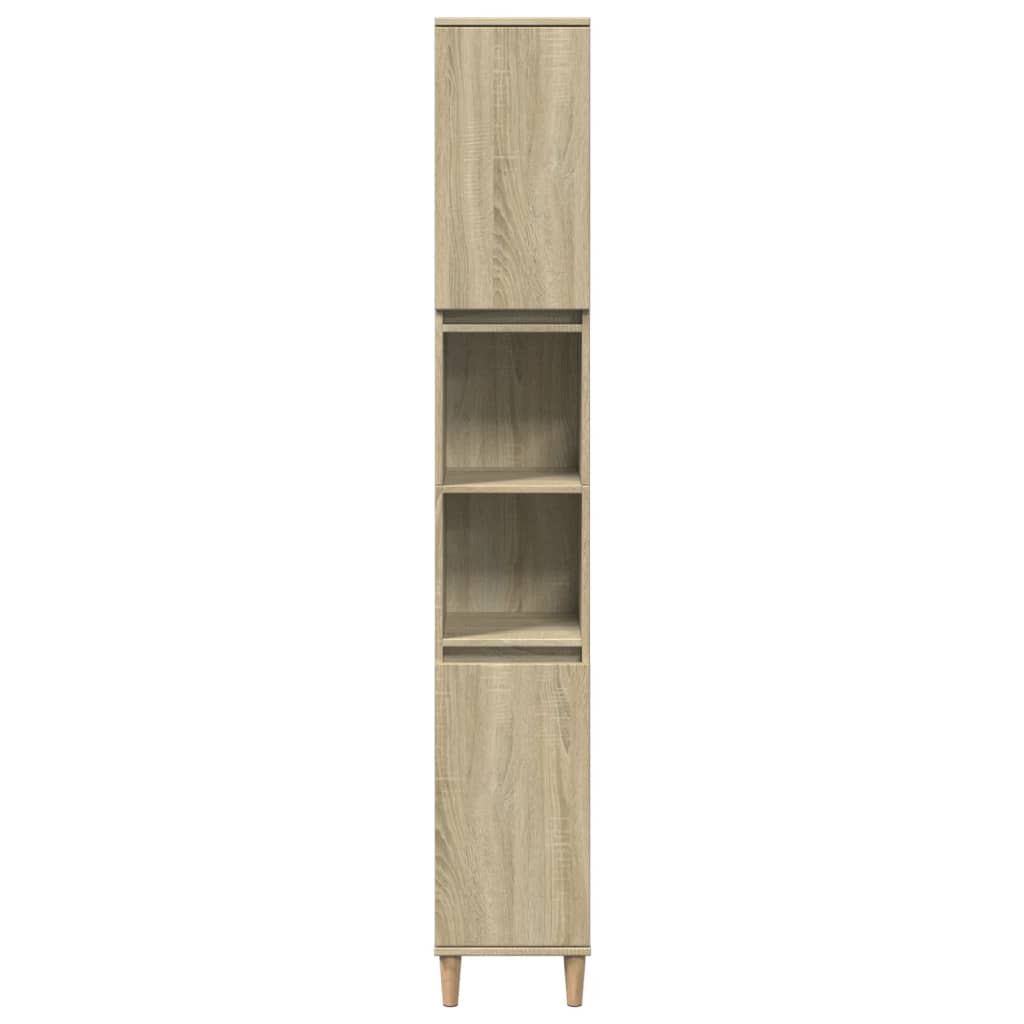 3-piece bathroom furniture set Sonoma oak wood-based material