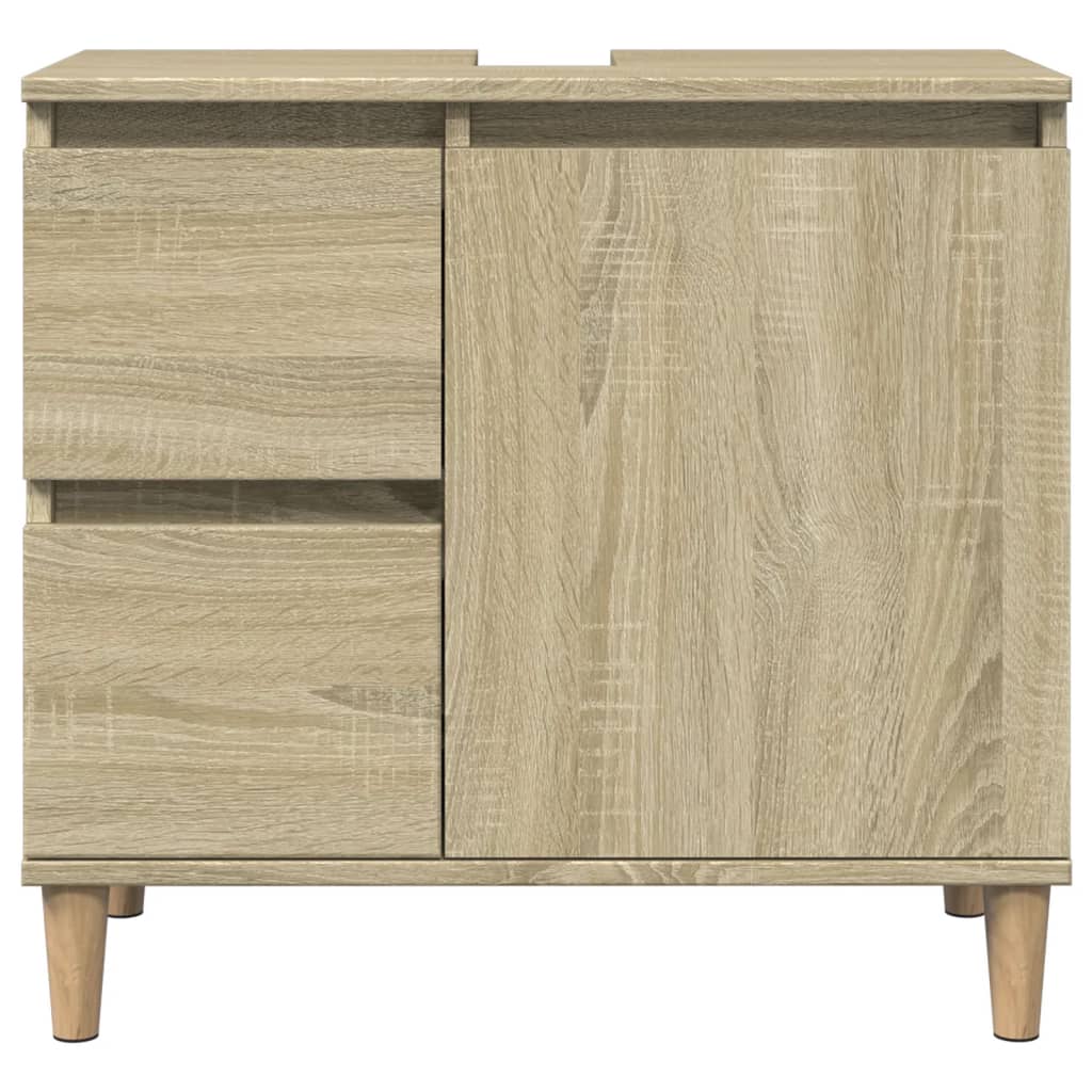 3-piece bathroom furniture set Sonoma oak wood-based material